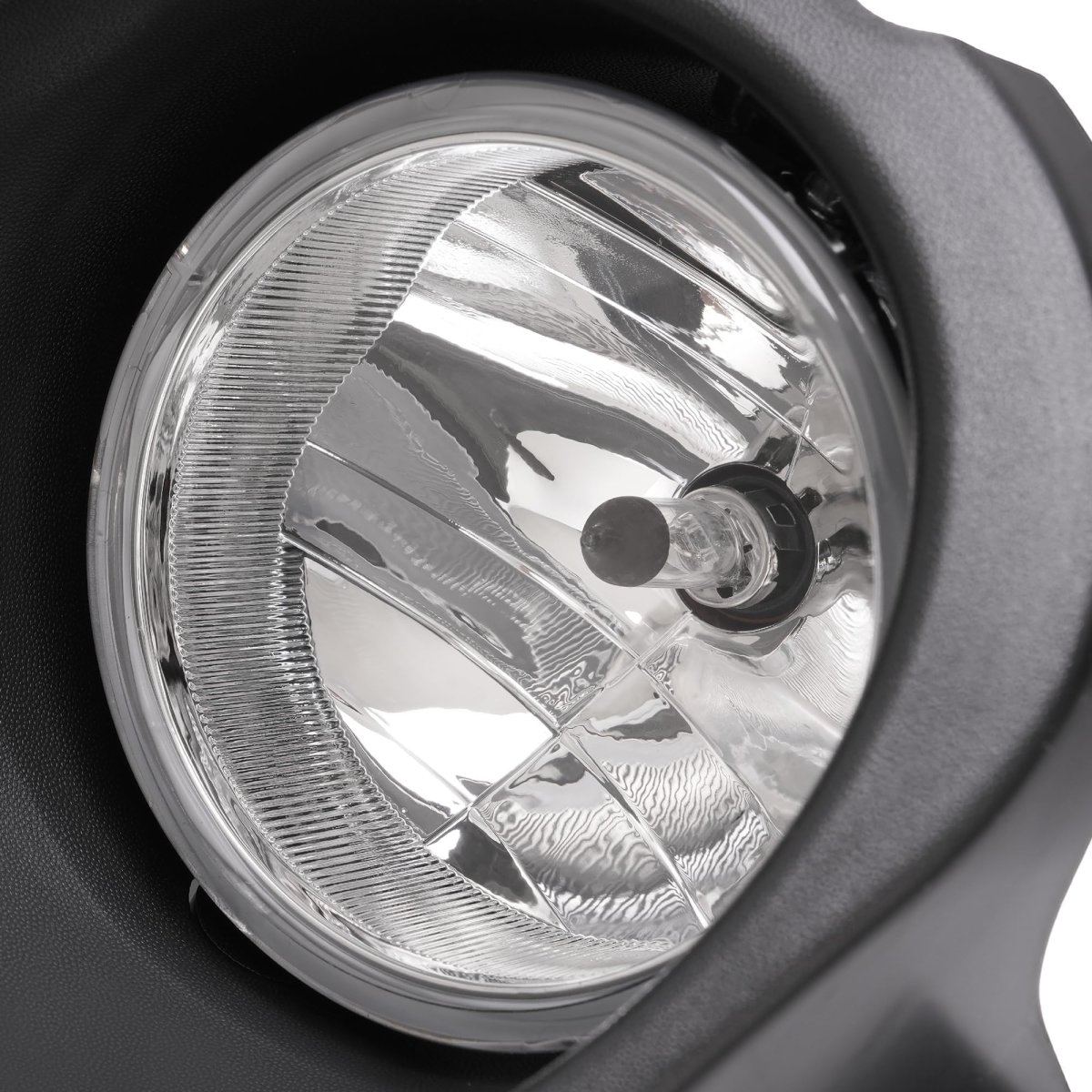 Fog Light And Bezel Set For 2009-2014d F-150 Halogen Bumper Driving Lamps With Black Cover Clear Lens Mo-3909 Replacement For