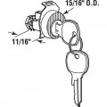 Prime-line Mp4710 Mailbox Lock Replacement Multipurpose For Several Brands A Na-14 Keyway Opens Clockwise With 90a Rotation