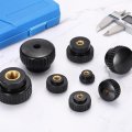2pcs Knurled Thumb Nuts M12 X 40mm Clamping Through Hole Round Knobs Fasteners Copper Core Lock Nut For 3d Printer Parts