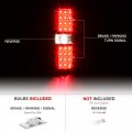Black Housing Led Tail Light Full-led License Plate Lamp Assembly Replacement Bundle For 2009-2014 Ford F150 Pickup Truck