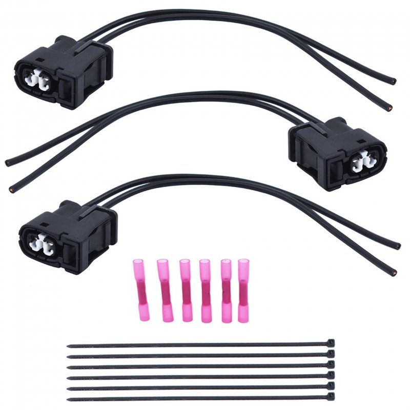 Ignition Coil Connector Plug With Wires 3 Pieces 90919-02205 90919-02216 Hghs-010 For Toyota Lexus Is300 Gs300 Sc300 And Supra