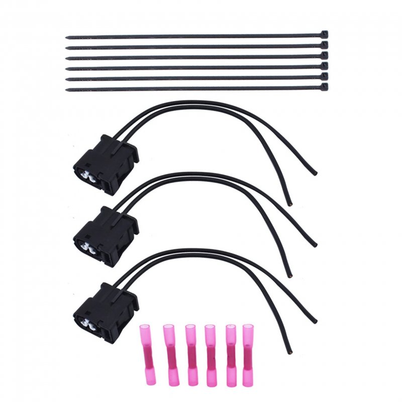 Ignition Coil Connector Plug With Wires 3 Pieces 90919-02205 90919-02216 Hghs-010 For Toyota Lexus Is300 Gs300 Sc300 And Supra