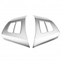 Wheel Button Decoration Fydun Car Steering Cover Chrome Frame Trim 2pcs For X5 E70 2008-2013 