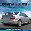 2pcs Spoiler Wing Stiffi Support Rally For Subaru Impreza Wrx Sti 2002 2003 2004 2005 2006 2007 Abs Rear Stabilizer Supports