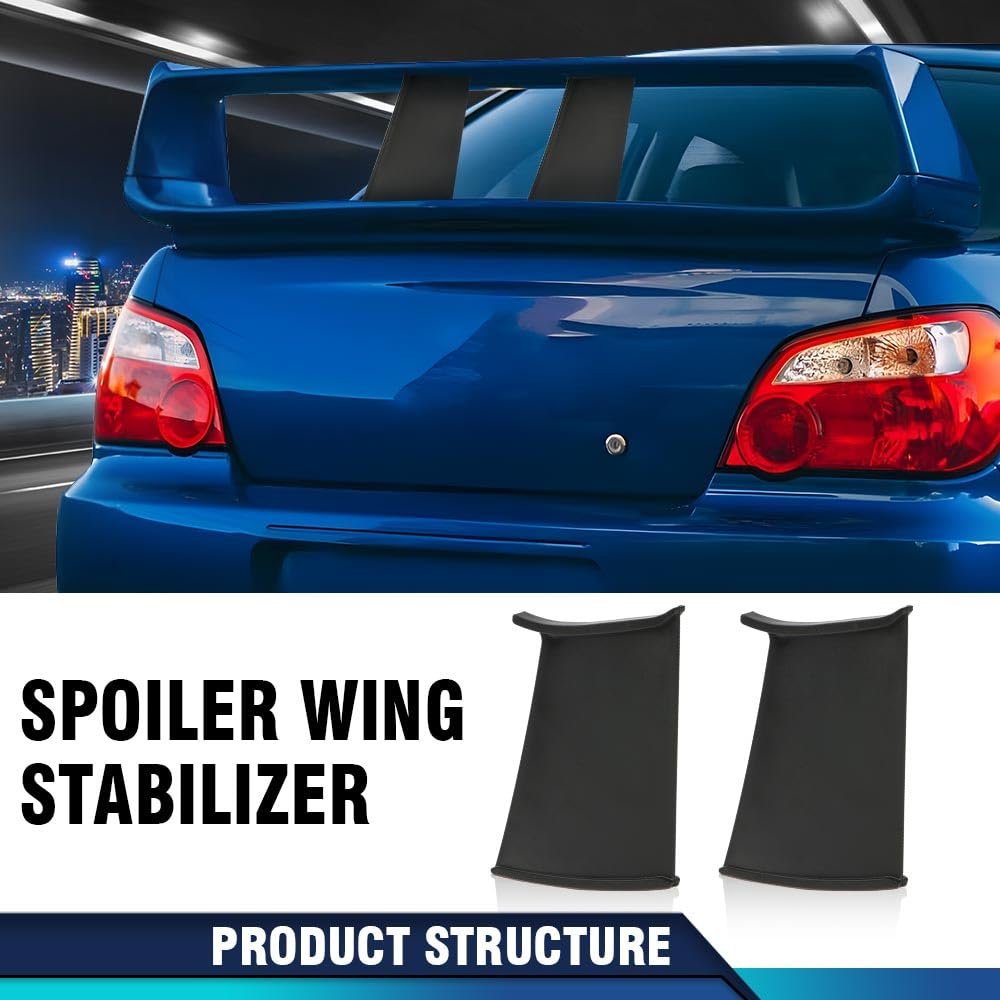 2pcs Spoiler Wing Stiffi Support Rally For Subaru Impreza Wrx Sti 2002 2003 2004 2005 2006 2007 Abs Rear Stabilizer Supports