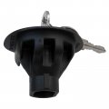 Black Locking Gas Fuel Tank Plug Cover Locked W 2 Keys Replace 8u5z9c268b For 2016 Ford Expedition Xlt Sport Utility 4-door