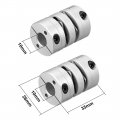 Uxcella 10mmx10mm Clamp Tight Motor Shaft 2 Diaphragm Coupling Coupler L35xd26