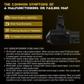 Ocpty Mass Airflow Sensor Xs7f12b579aa Xw4f12b579aa 7m5906461 C2s26978 Compatible For 2003-2003d E-150 Ford Club Wagon