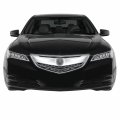 Slickmod Chrome Delete Blackout Vinyl Overlay For 2015-2017 Acura Tlx Front Fog Light Trim Matte Black 