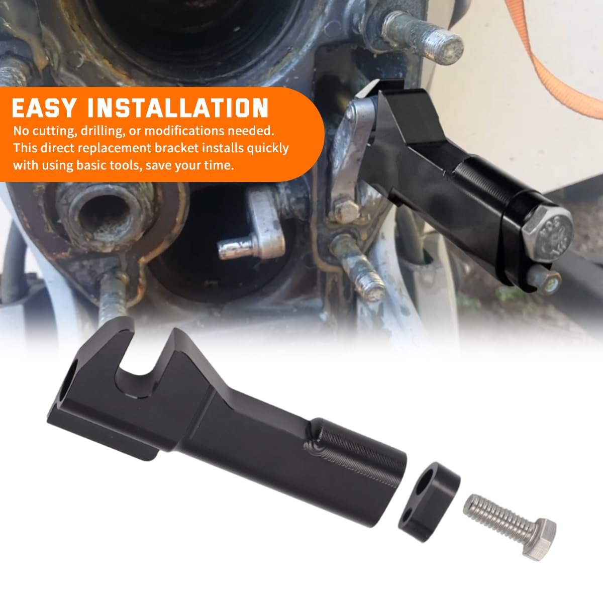 Ford Mustang Cobra Shift Cable Guide Bracket Fit Solid Aluminum Alloy Durable Easy Installation