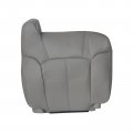 Passenger Side Top Lean Back Replacement Leather Seat Cover Gray For Chevy Silverado 1500 2500 3500 Tahoe Sierra Suburban 