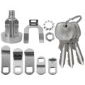 Mailbox Lock Replacement With Keys For L-1172c Nickel Finish 