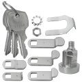 Mailbox Lock Replacement With Keys For L-1172c Nickel Finish