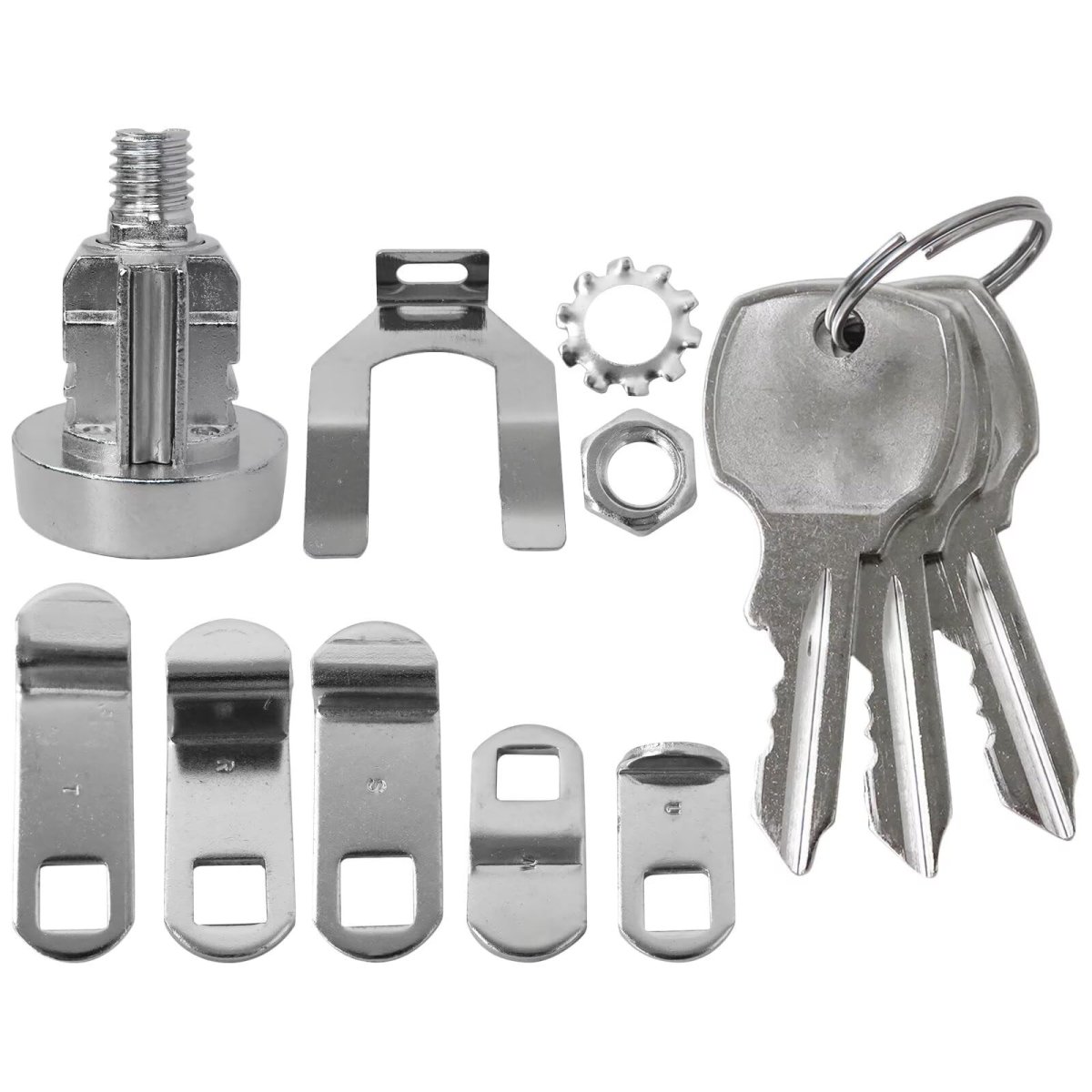 Mailbox Lock Replacement With Keys For L-1172c Nickel Finish