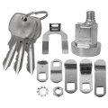 Mailbox Lock Replacement With Keys For L-1172c Nickel Finish