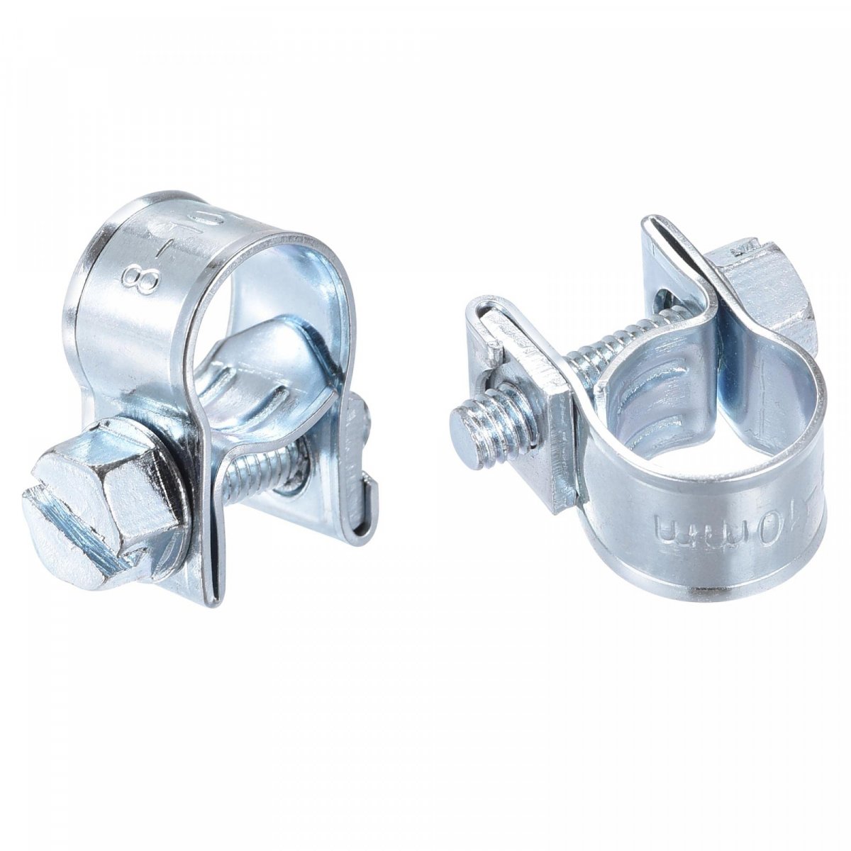 8-10mm Mini Fuel Injection Hose Clamp Zinc Plated Steel Line 30pcs