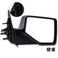 Black Passenger Side View Mirror Textured With Manual Adjustment Folding Non-heated Compatible For 2006-2011 Ford Ranger
