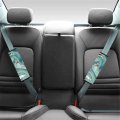 Forchrinse Teal Marble Painting Car Seat Belt Cover 1 Pair Soft Seatbelt Shoulder Strap Pads Cushions For Truck Suv Camera