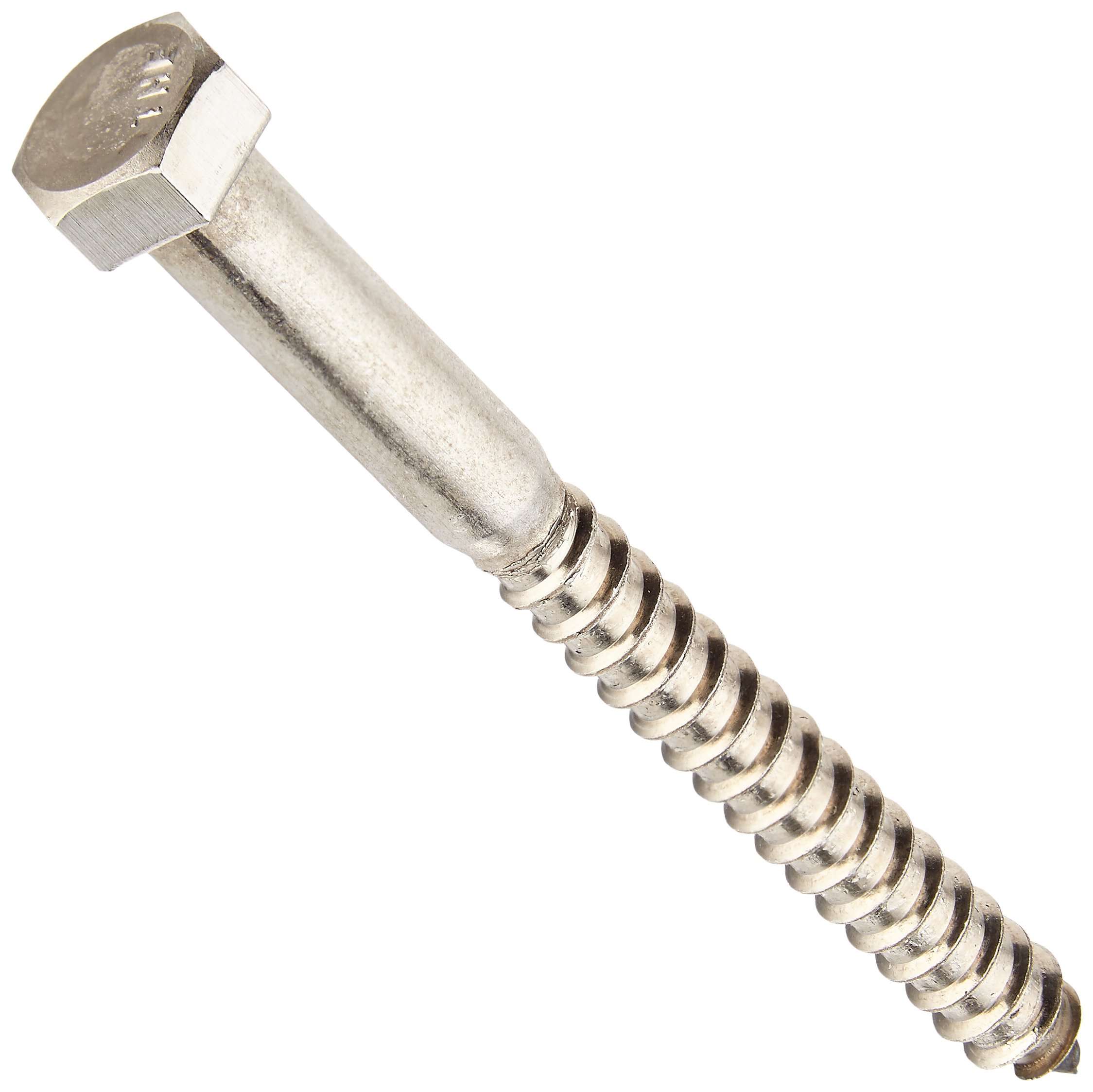 3 8 X 4 In Stainless Steel Hex Lag Screws 25 Pack Model 832074 External Head Partially Threaded Fasteners For Wood And Masonry