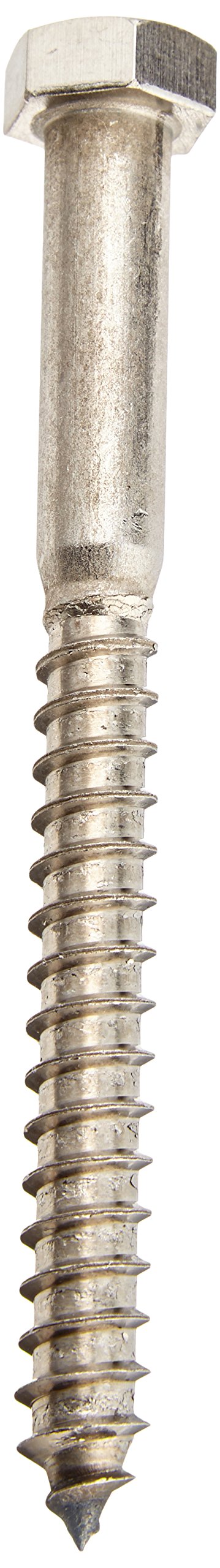 3 8 X 4 In Stainless Steel Hex Lag Screws 25 Pack Model 832074 External Head Partially Threaded Fasteners For Wood And Masonry