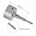 Uxcell Wall Hole Drill Bit 105mm Concrete Cement Stone Saw Cutter 150mming Depth Round Shank With Connecting Rod For Sds X4