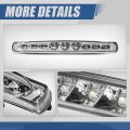 Auto Dynasty Rear Centre High Mount Chrome Housing Led 3rd Tail Brake Light Compatible With Chevy Corvette C5 97-04