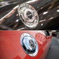 X Autohaux Car Fuel Filler Door Cover Gas Cap Vapor Edition 68250120aa Tank For Dodge Challenger 2008-2022 Silver Tone