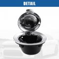 X Autohaux Car Fuel Filler Door Cover Gas Cap Vapor Edition 68250120aa Tank For Dodge Challenger 2008-2022 Silver Tone