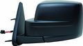 Dodge Nitro Driver Side Replacement Flat Mirror 60588c Black Textured Finish Power Adjustable And Heated Glass Manual Folding 