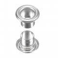 Uxcell Eyelets With Washers 10 5 X 6 7mm Alloy Through Hole Hollow Rivets Grommets Silver Tone 100 Set