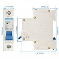 Baomain 1p Miniature Circuit Breaker Protector Dz47-63 C50 Ac 230v 400v 50amp 1 Pole Din Rail Mounting Mcb 50 Amp
