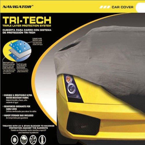 Simply Silver New Pilot Tri-tech Triple Layer 158-170 Car Cover Uv Water Resistant Cc-6022