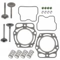 Caltric Valve Kit And Gaskets Compatible With John Deere 425 445 20hp Kawasaki Fd620d 617cc 1992-2001