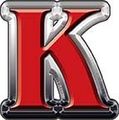 Reflective Red Letter K 