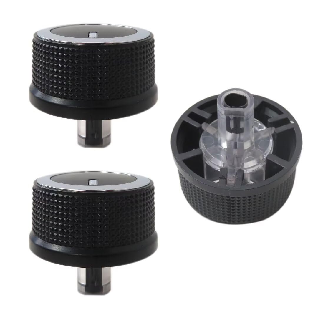 3pcs A C Heater Temp Control Knob Replacement 84141127 For Chevrolet Express 1500 2500 3500 And Gmc Savana