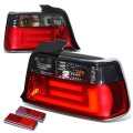 Sedan Models 3d Led Tail Brake Lights For Bmw E36 320 323 325 M3 92-98 Driver And Passenger Side Smoke Red Lens 