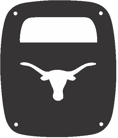 Jeeptails Longhorn Tail Lamp Light Covers For Jeep Wrangler Yj And Tj Black Set Of 2