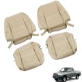 Front Tan Bottom Lean Back Seat Cover 4pcs Driver And Passenge Replacement For 2000-2004 Tundra 2000-2007 Sequoia 