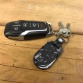 Ipick Image For Hemi 392 Led Printed On Real Black Forged Style Carbon Fiber Tag Shape Key Chain Keychain Exclusive Official