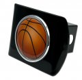 Elektroplate Basketball All Metal Black Hitch Cover For Trucks And Suvs Fits Standard 2 Trailer Receivers Premium Weatherproof