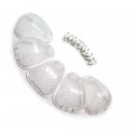 Hongk- 5 Pcs Clear Roof Running Light Cab Marker Cover And White Led Bulb Compatible With 1999-2014 F-250 F-350 F-450 F-550