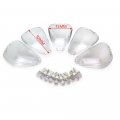 Hongk- 5 Pcs Clear Roof Running Light Cab Marker Cover And White Led Bulb Compatible With 1999-2014 F-250 F-350 F-450 F-550