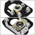 Compatible With Ford Mustang Pair Front Adjustable -3 0 Camber -2 Caster Plates Alignment Kit Black