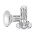 25pcs Carriage Bolts 5 16 -18x1 Stainless Steel 18-8 304 Round Head Square Neck Screws Bolt Screw For Fastening Accessories 