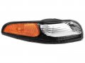 Amerilite Black Replacement Bumper Parking Turn Signal Lights Set For Chevy Corvette Passenger And Driver Side