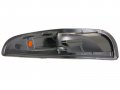 Amerilite Black Replacement Bumper Parking Turn Signal Lights Set For Chevy Corvette Passenger And Driver Side
