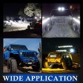 Bunker Indust 4 Inch Led Light Pods 2 Pcs Round Tractor Work Spot Flood Driving Small Bar Waterproof For Truck Equipment