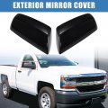 Uxcell 1 Pair Car Exterior Side Mirror Cover Trim Rear View Housing Door Wing Covering Cap For Silverado 1500 2014-2019 Left