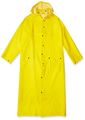 Mcr Safety 260cx3 60-inch Classic Plus Pvc Polyester Corduroy Collar Ridercoat With Detached Hood Yellow 3x-large 