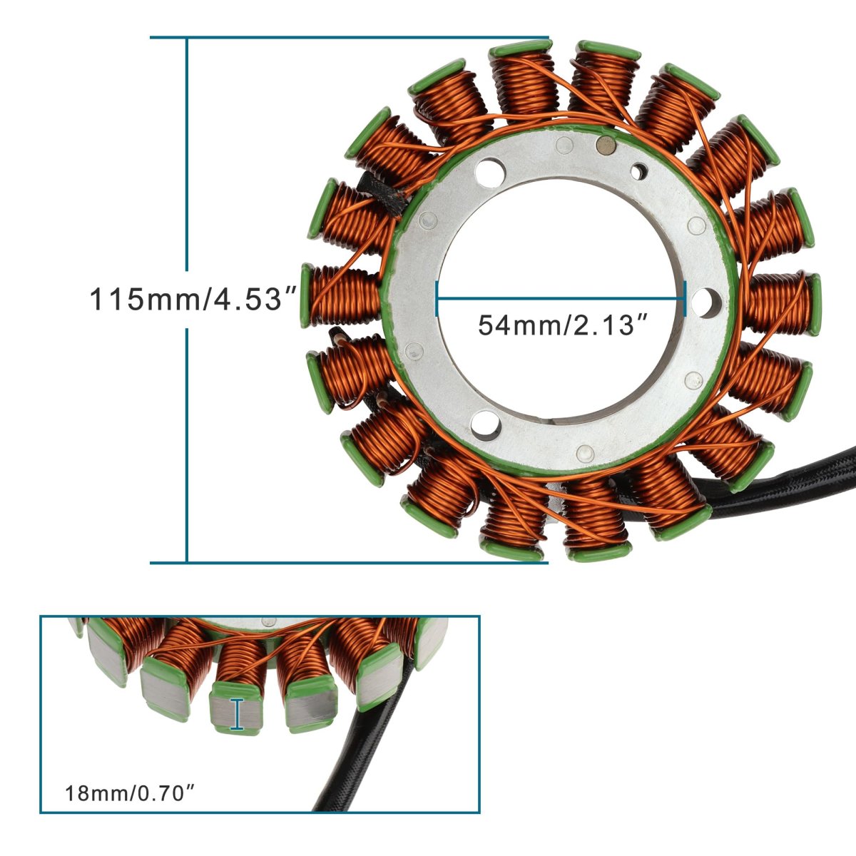 Stator Coil Magneto Generator Replacement For Cf Moto Cf800 Atv X8 Z8 Tr Cforce Uforce Zforce Utv 800cc 0800-032000 Part Number